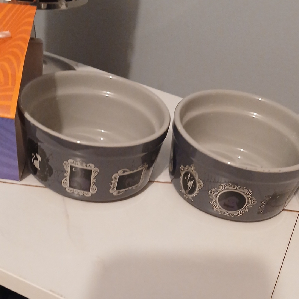 Disney Nightmare Before Christmas Black / Gray Ramekins Set Of 2. - Picture 7 of 7